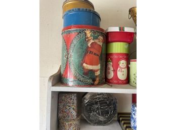 Lot Of Decorative Tins