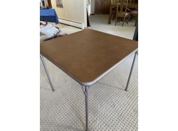 Vintage Samsonite Card Table And 4 Chairs