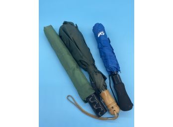 Three Collapsable Umbrellas