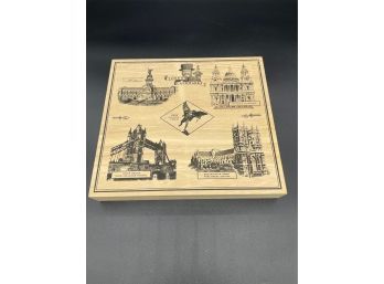 Three Bird Clocks And Wooden London Box