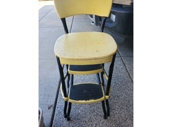 Vintage Metal Step Stool