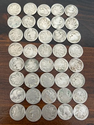 Buffalo Nickels Lot Of 40