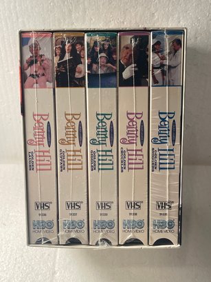 BENNY HILL THE GOLDEN LAUGHTER SERIES 5 TAPE VHS SET FACTORY SEALED