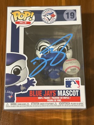Bo Bichette Autographed Blue Jays Mascot Funko Pop