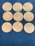1952 D Uncirculated Wheat Penny Lot Of 9