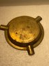 Authentic Made In India Brass Floral Etched Ashtray