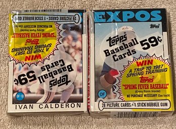 1986 Topps Baseball Cello Pack Lot Of 2