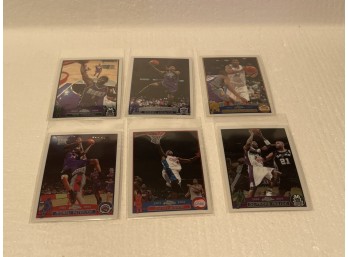 2003-04 Topps Chrome Basketball Cards Assorted 6 Cards