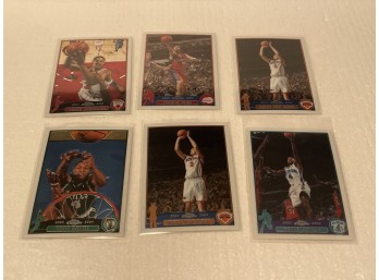 2003-04 Topps Chrome Basketball Cards Assorted 6 Cards