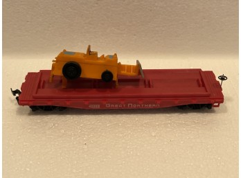 Vintage Great Northern Flat Car HO Scale #42953 Red