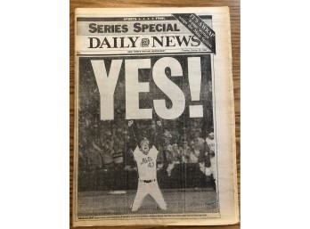 1986 Daily News Mets Win World Series!