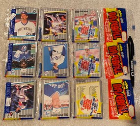 1989 Fleer Rack Pack Lot Of 3. Griffey JR Rookie?