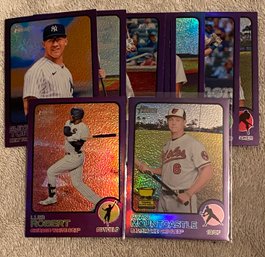 2022 Topps Heritage Purple Refractor Lot Of 10