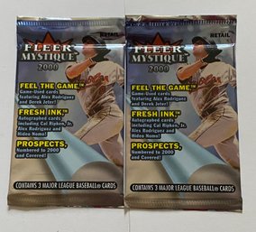 2000 Fleer Mystique Baseball Wax Pack Lot Of 2