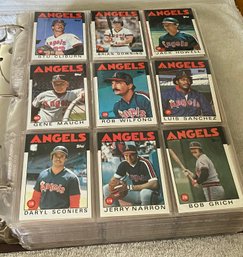 1986 Topps Binder Of Baseball Cards Including HOFs And Stars