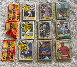 1987 Topps Baseball Rack Pack Lot Of 3