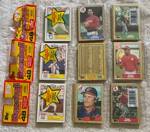 1987 Topps Baseball Rack Pack Lot Of 3