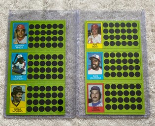 1981 Topps Baseball Scratch Off Lot Of 2. Unscratched!