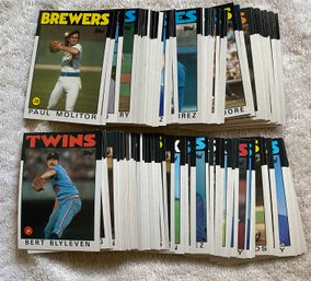 1986 Topps Baseball Card Lot Of 100