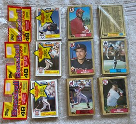 1987 Topps Baseball Rack Pack Lot Of 3