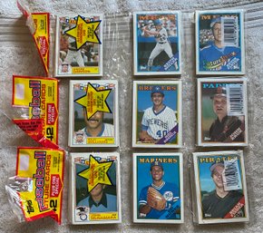 1988 Topps Baseball Rack Pack Lot Of 3