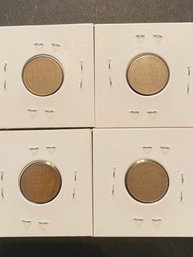 1929 Wheat Penny Lot Of 4