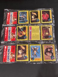 1984 Topps Rack Pack - Gremlins - 45 Movie Photo Cards (SEALED) Lot Of 3