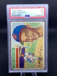 1956 Topps Jose Santiago Baseball Card PSA 3