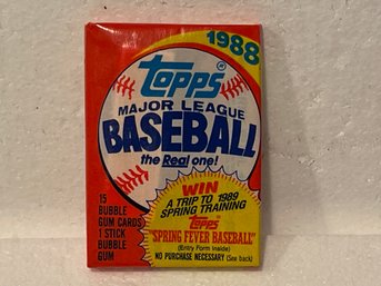 1988 Topps Wax Pack Sealed