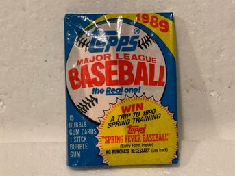 1989 Topps Wax Pack Sealed