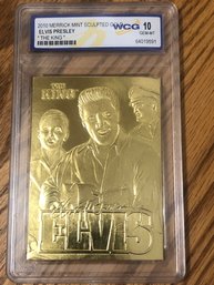 2010 Elvis Presley The King  23KT Gold Card