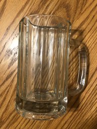 Brand New Beer Mug Thick Clear Glass