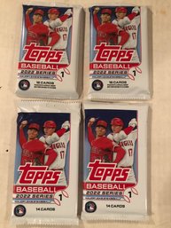 2022 Topps Baseball Series 1 ( Lot Of 4) Unopened Packs