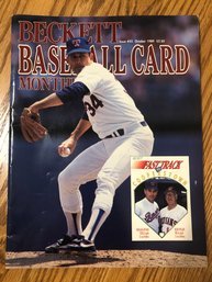 Nolan Ryan On Cover October 1989 Beckett Baseball Card Monthly Magazine