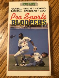 1991 Sports Bloopers VideoTape