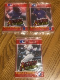 1984 Donruss Action All Stars Lot Of (3) Unopened Packs.