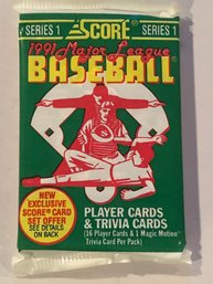 1991 Score Baseball Pack Sealed