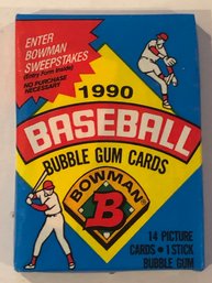 1990 Bowman Baseball Wax Pack