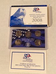 2008 United States Mint State Quarters Proof Set