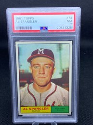 1961 Topps Al Spangler PSA 7