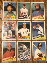 Lot Of (9)1985 Topps Hall Of Famers!