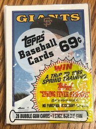 1988 Topps Cello Unopened