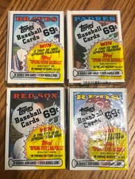 1988 Topps Cello Pack Lot Of 4