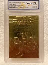1996 Score Board 23 KT Gold Star Wars Shadows Of The Empire Trading Card Graded
