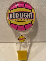 BUD LIGHT Volleyball Cold Serve Beer Clear Acrylic Tap Handle 7' TALL