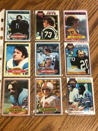 Lot Of (9) 1979 And 1980 Topps Football Cards