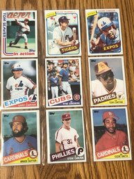 Lot Of (9)1980s Topps Hall Of Famers!
