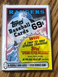 1988 Topps UnopenedCello Pack