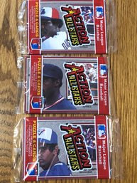 1983 Donruss Action All Stars Lot Of (3) Unopened Packs.