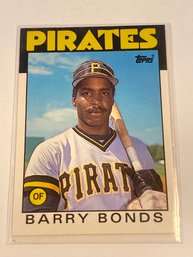 1986 Topps Traded Barry Bonds Baseball Card